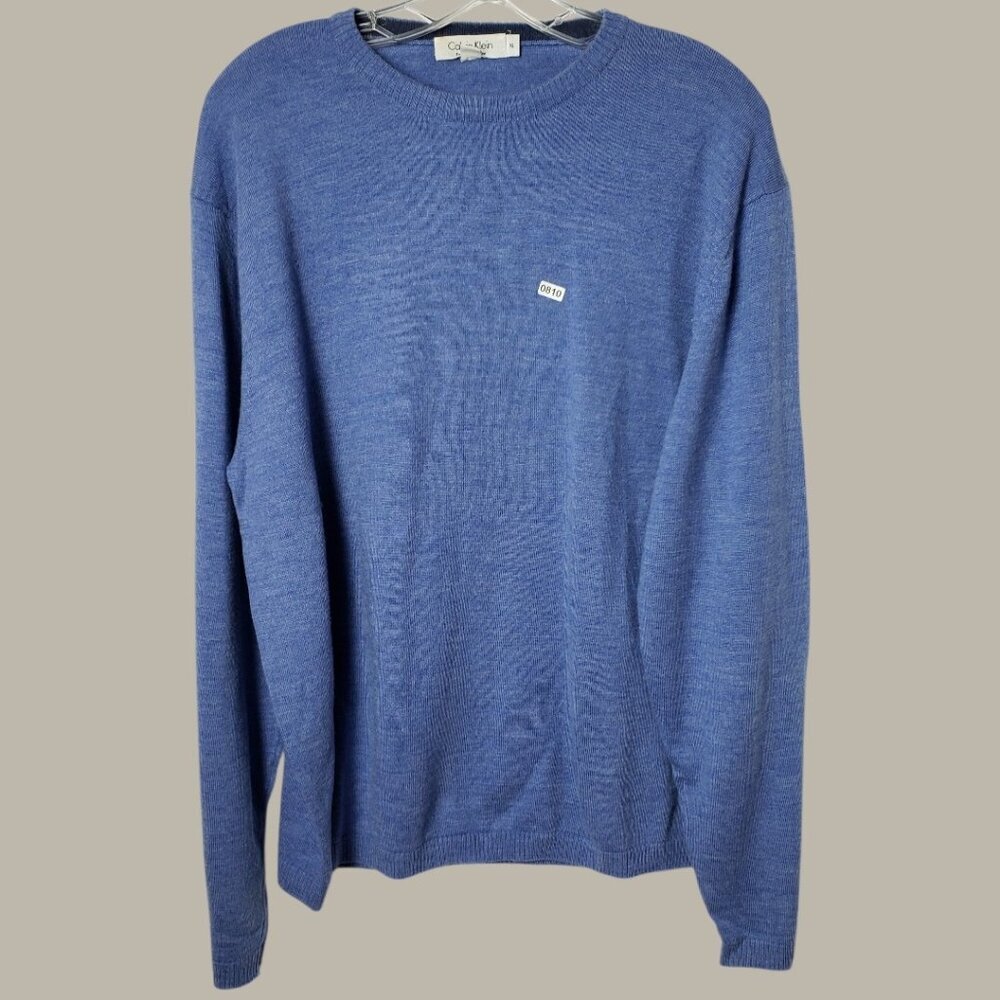 Calvin Klein Fine Italian Merino Wool Crewneck Sweater XLarge
